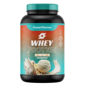 Whey Protein sabor vainilla francesa PowerPharma, proteína premium para deportistas, disponible en XMASTER GYM.
